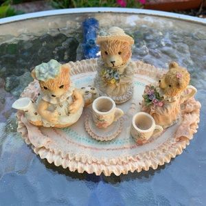 Vintage Miniature Bear Tea set